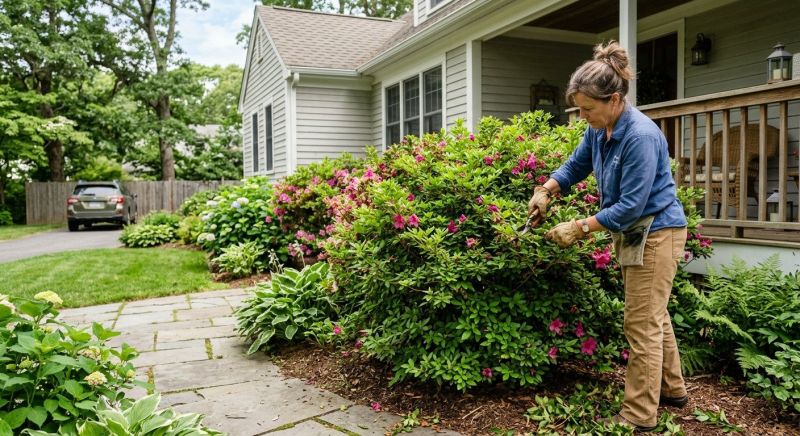 Azalea Pruning in Rockwall, TX
